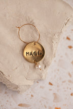 "Monorecchino Inciso con Pietra"