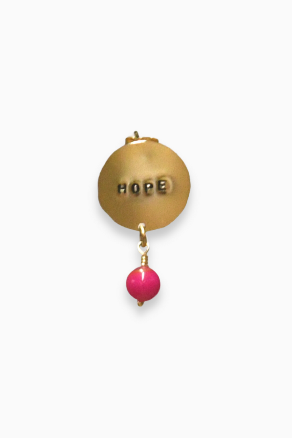 "GRACE SINGLE EARRING WITH STONE"